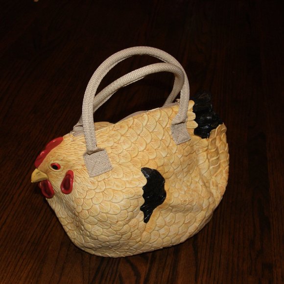 The Original Chicken Handbag Rubber Hen Bag Purse - Picture 4 of 10
